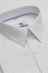Men's Formal Shirts | White Pinstripe