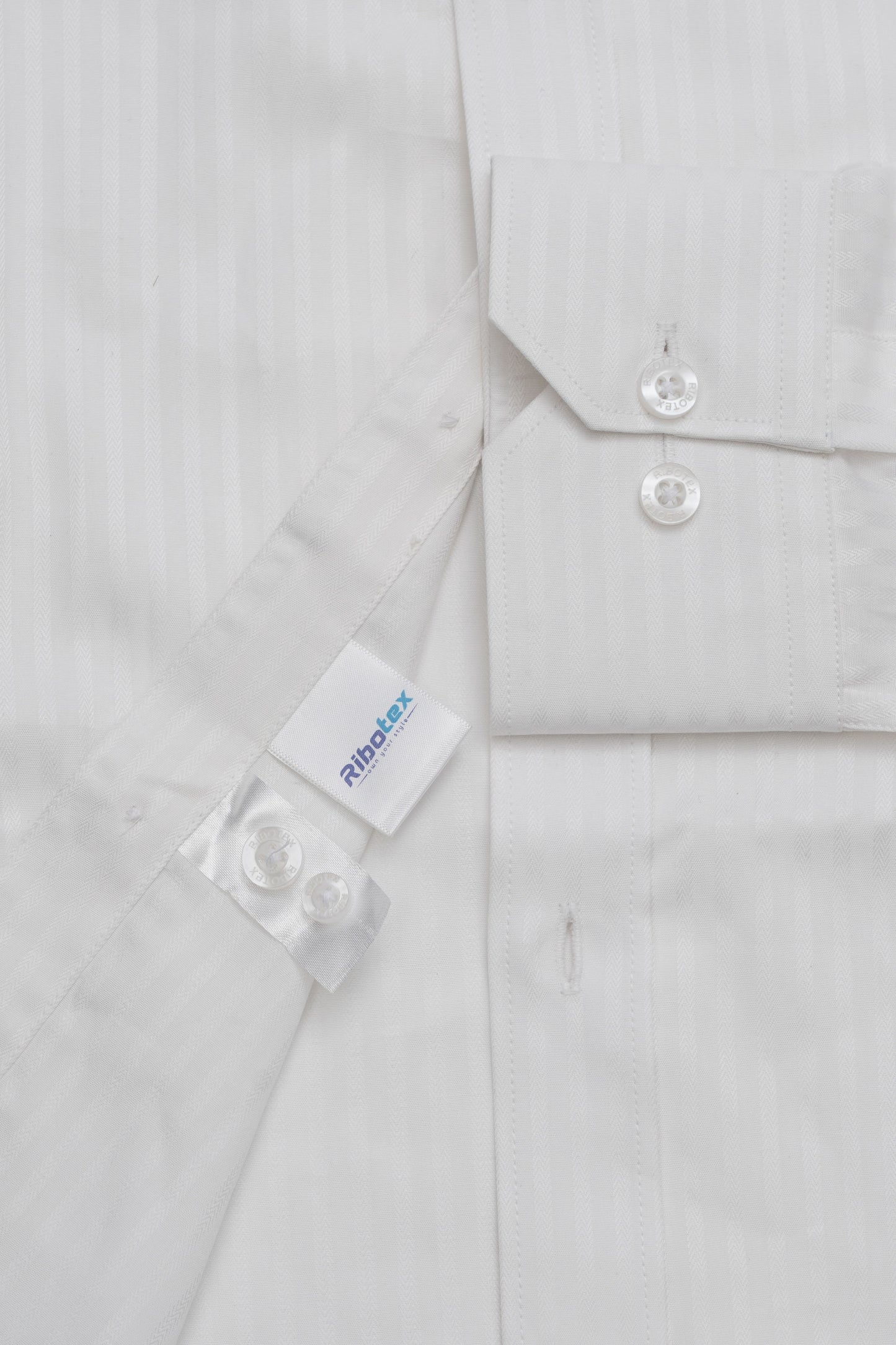 Men's Formal Shirts | White Pinstripe