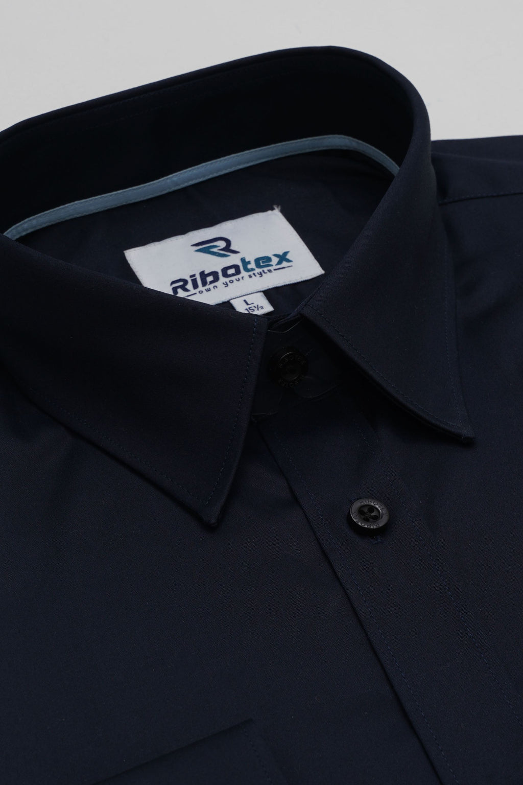 Midnight Navy Solid Classic Poplin Executive Regular Fit