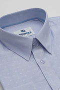 Powder Blue Micro Paisley Dobby Executive Regular Fit