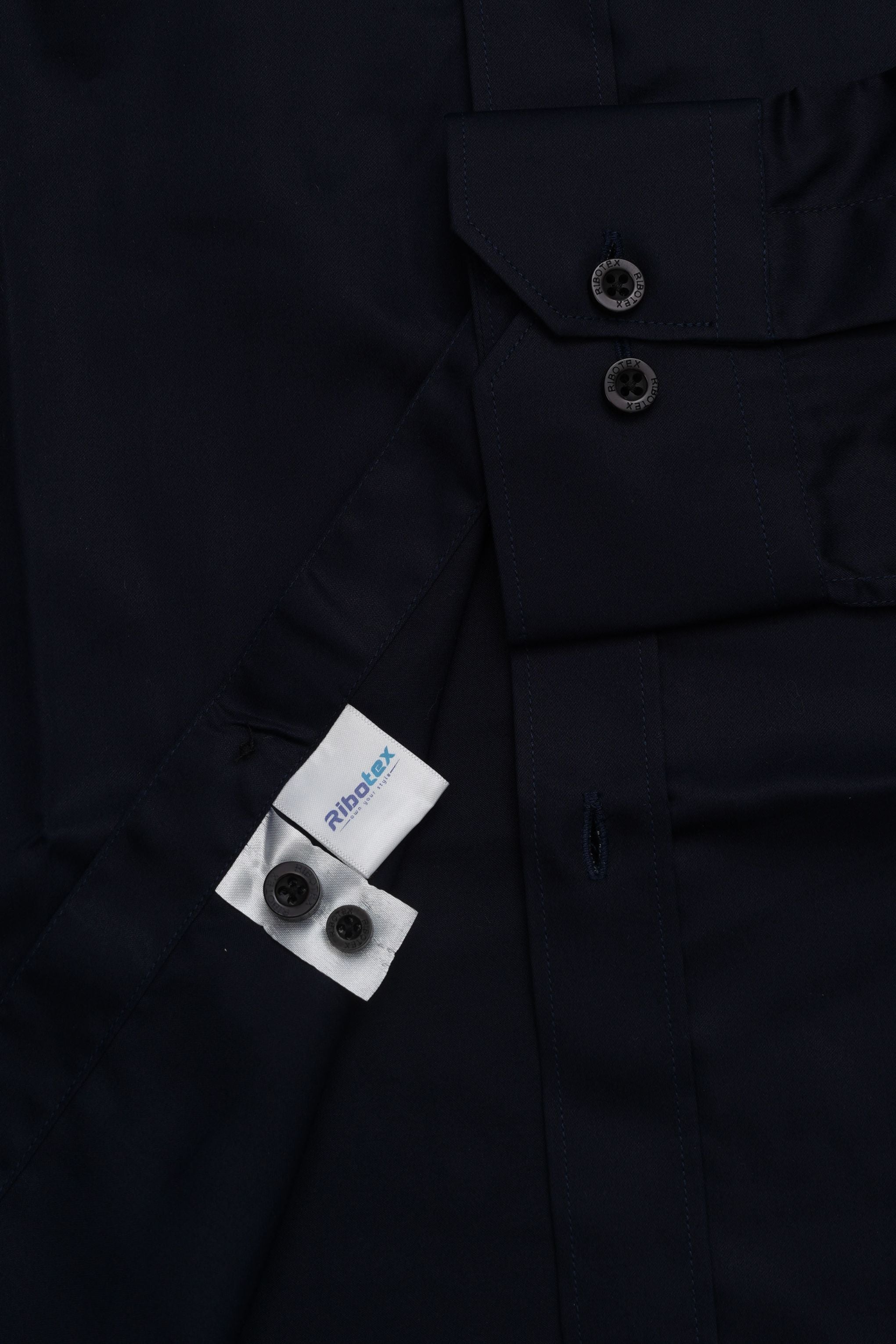 Midnight Navy Solid Classic Poplin Executive Regular Fit