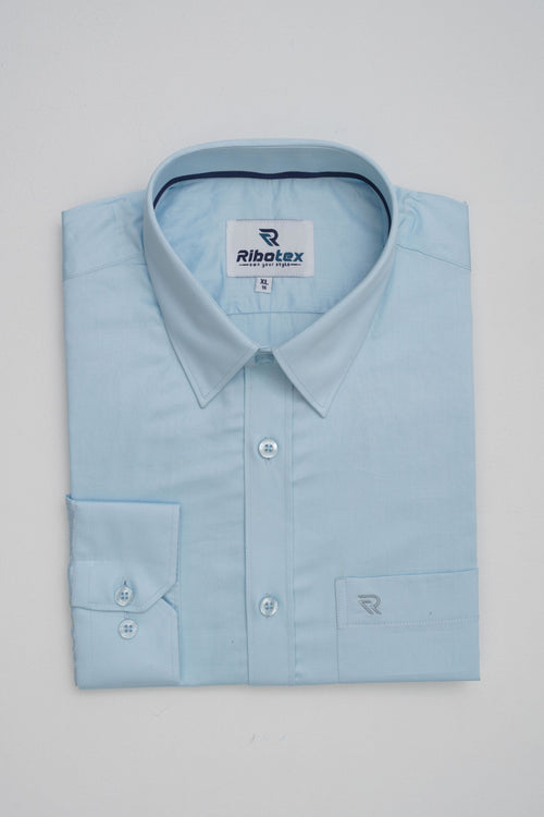 Classic Light Blue Micro Pinpoint Oxford Executive Regular Fit