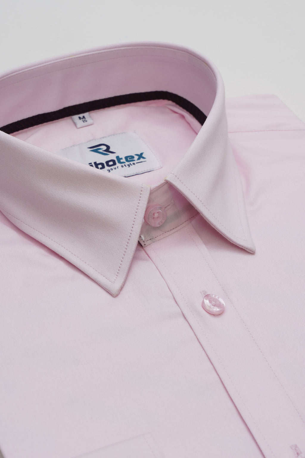 Soft Pastel Pink Solid Smooth Finish Executive Regular Fit