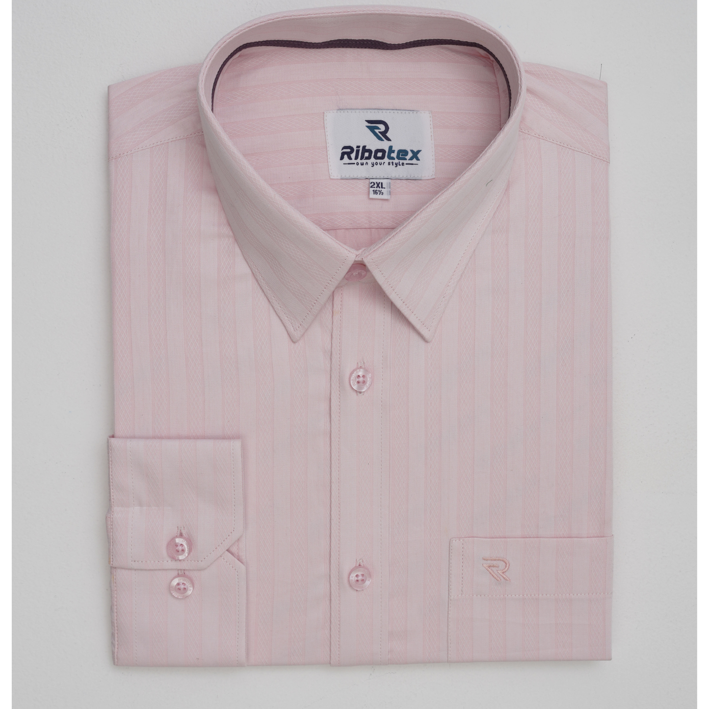 Shirt -  Pink Textured