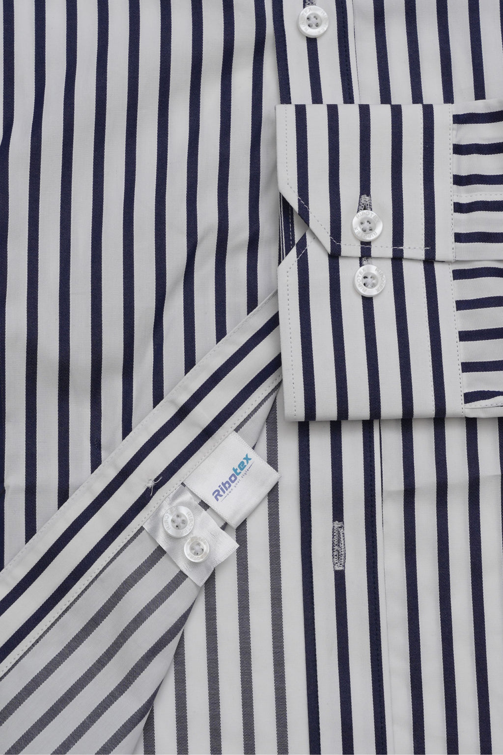 Dark Navy & White Classic Regency Stripe Executive Regular Fit