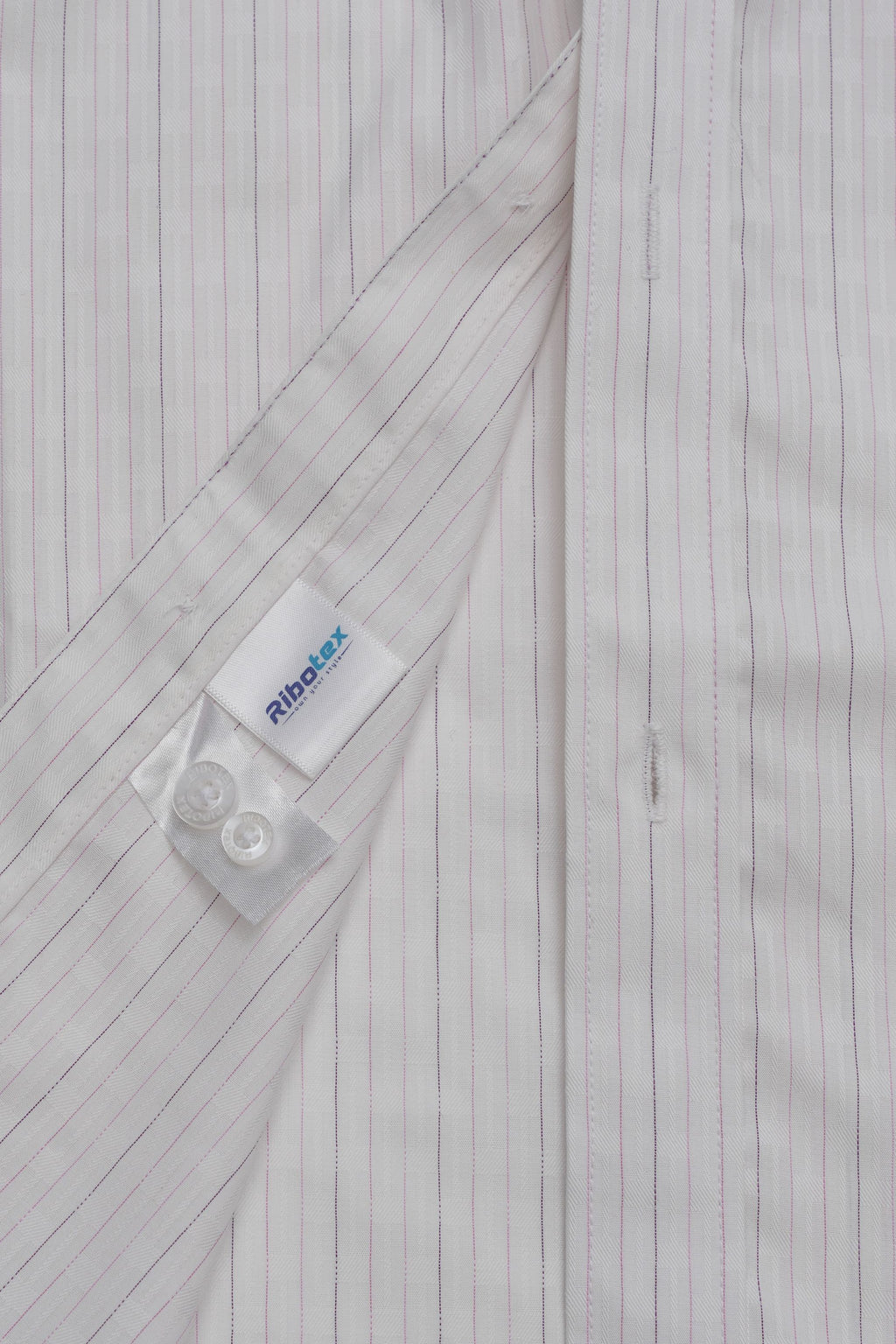 Off-White, Pink & Navy Multi-Tone Hairline Stripe Executive Regular Fit