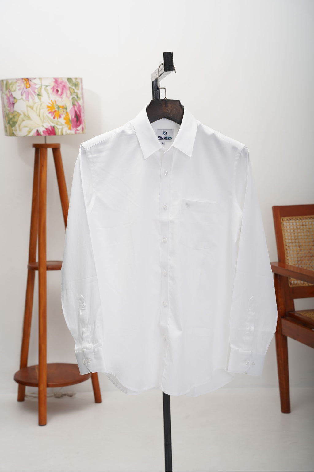 Classic Pure White Solid Plain Weave Executive Regular Fit