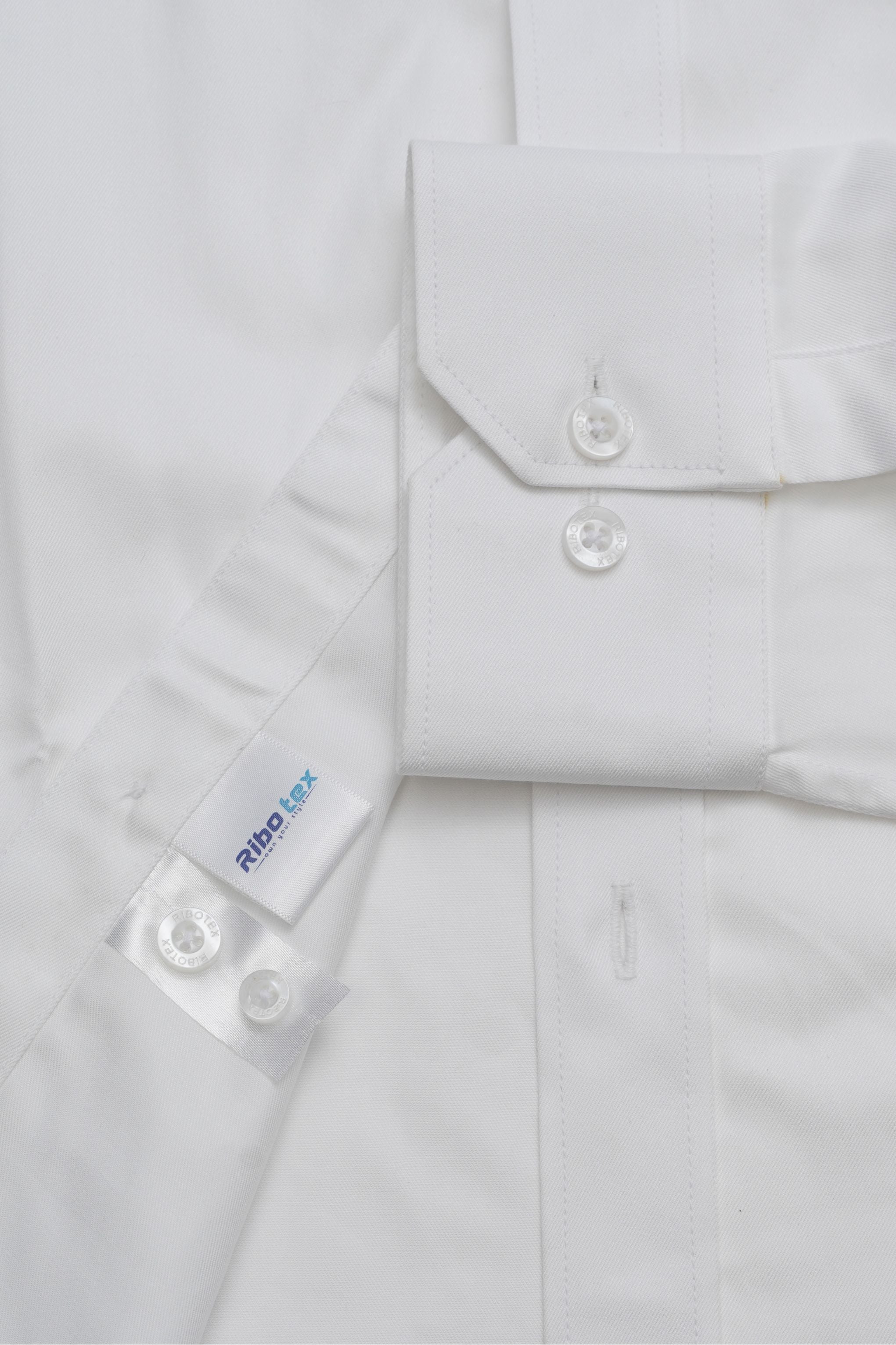 Classic Pure White Solid Plain Weave Executive Regular Fit