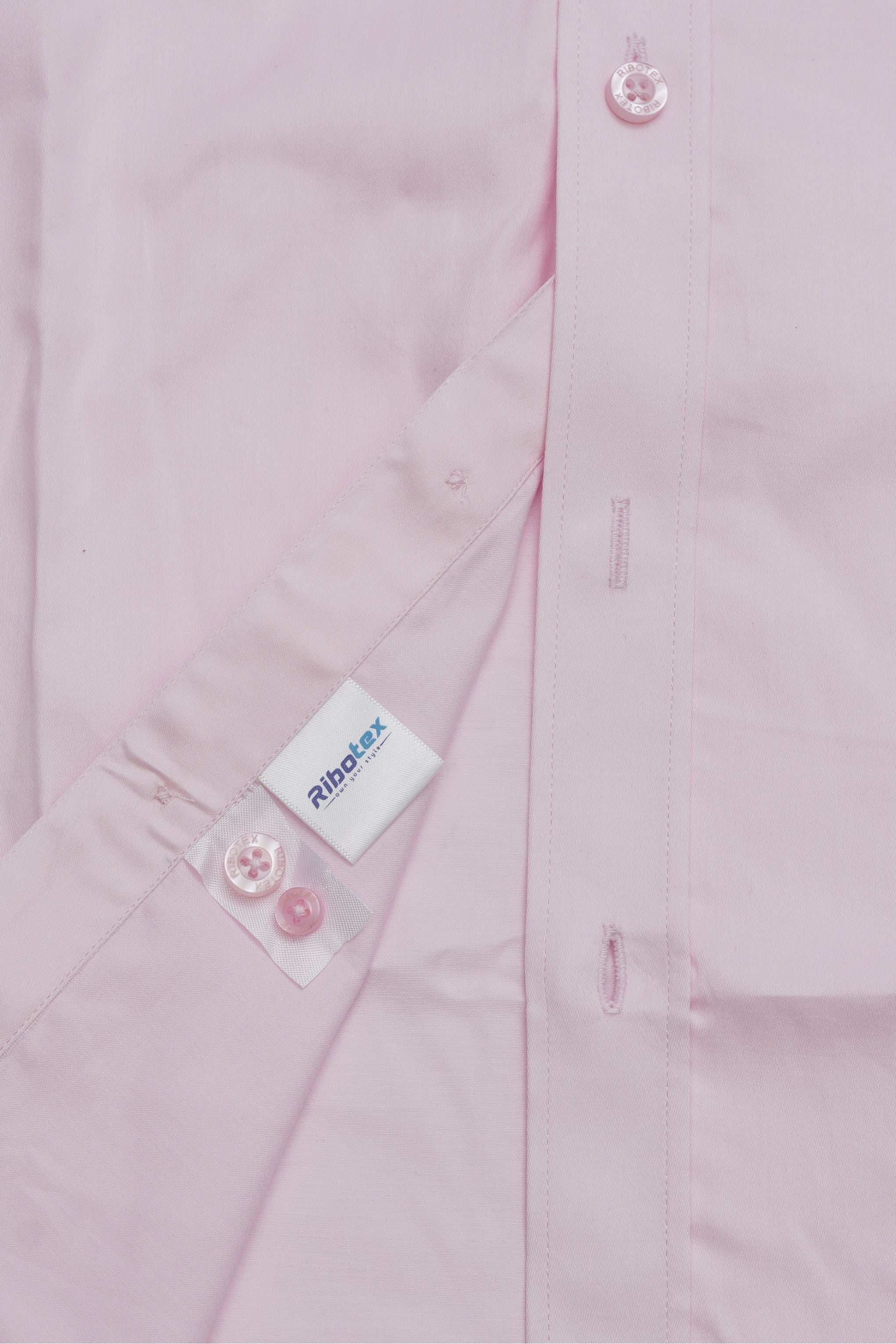 Soft Pastel Pink Solid Smooth Finish Executive Regular Fit