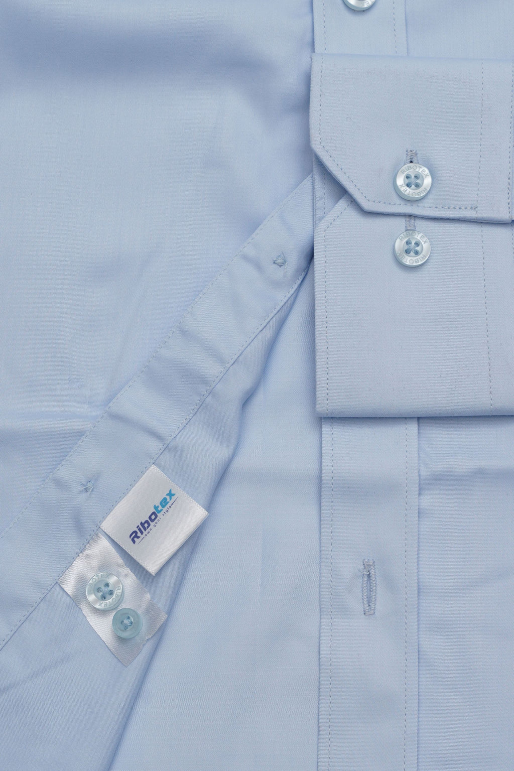 Light Sky Blue Smooth  Solid Executive Regular Fit
