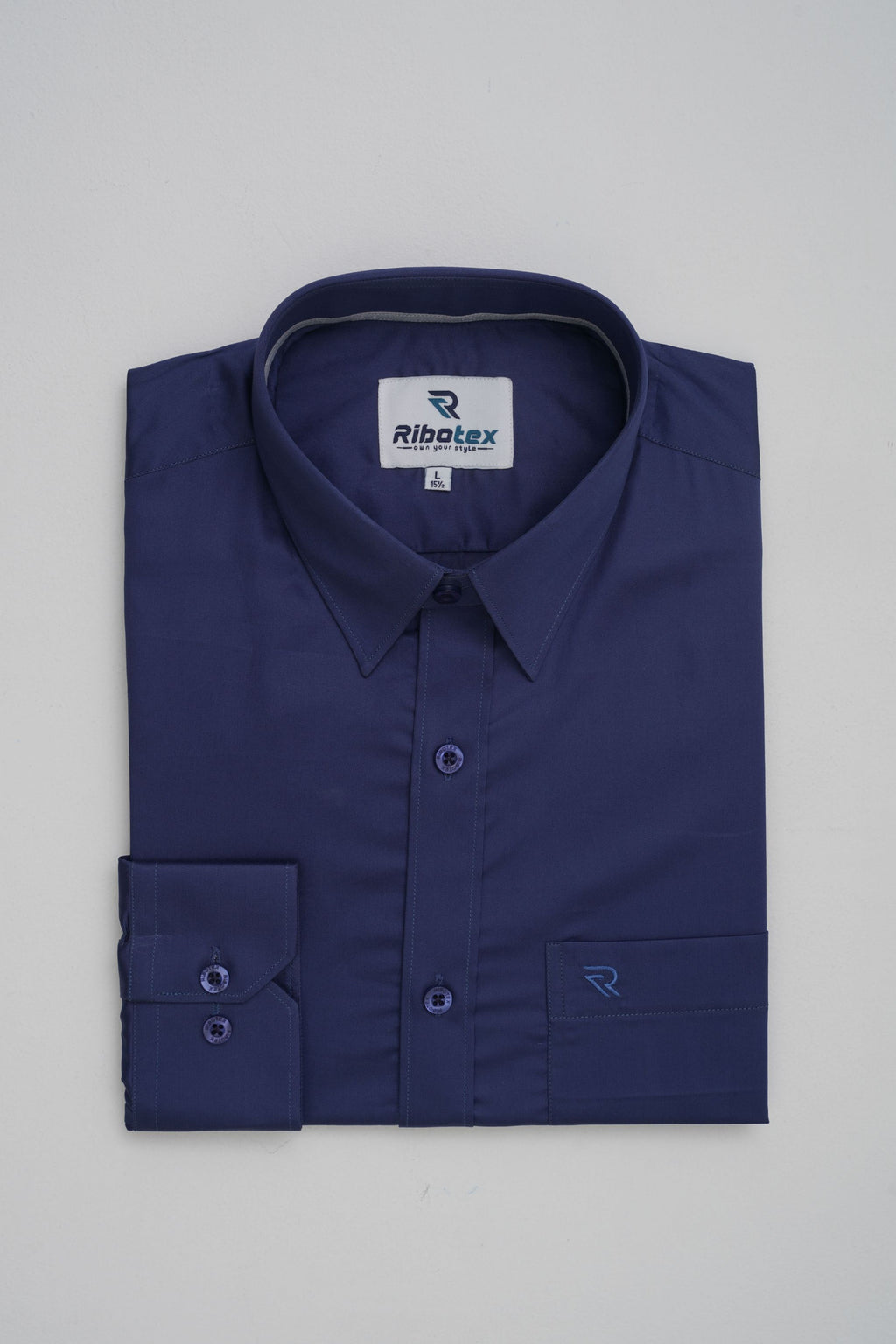 Royal Cobalt Blue Solid Fine Twill Executive Regular Fit
