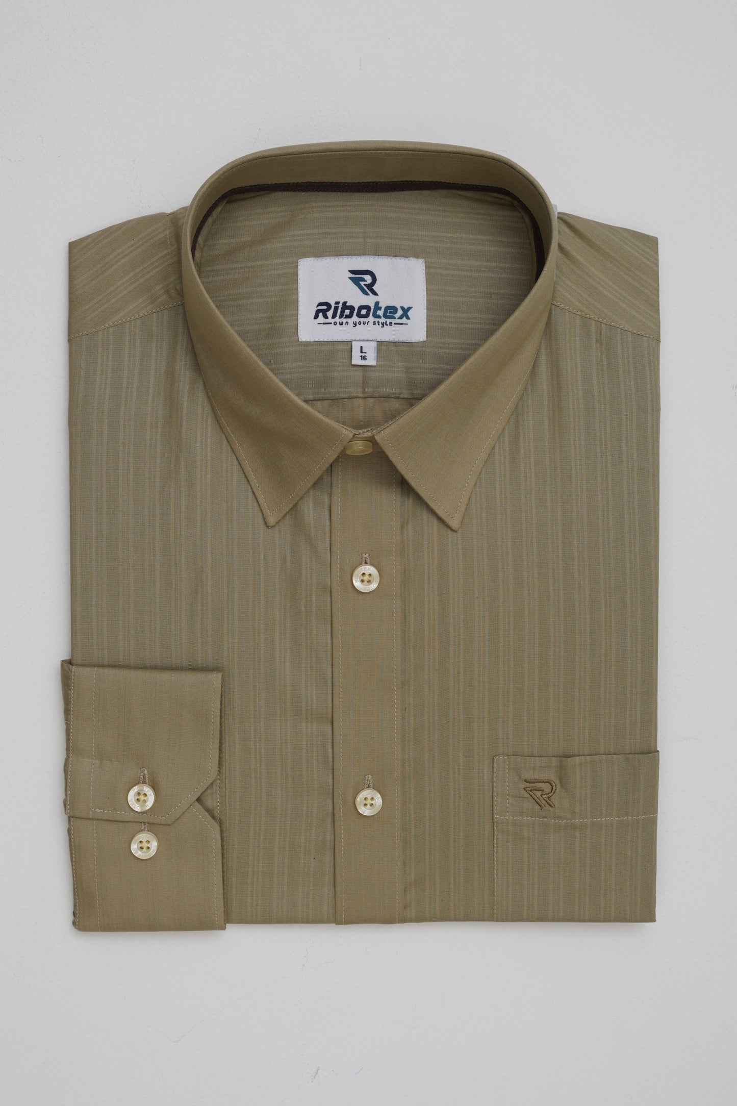 Men's Formal Shirts | Olive Beige