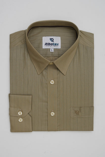Men's Formal Shirts | Olive Beige