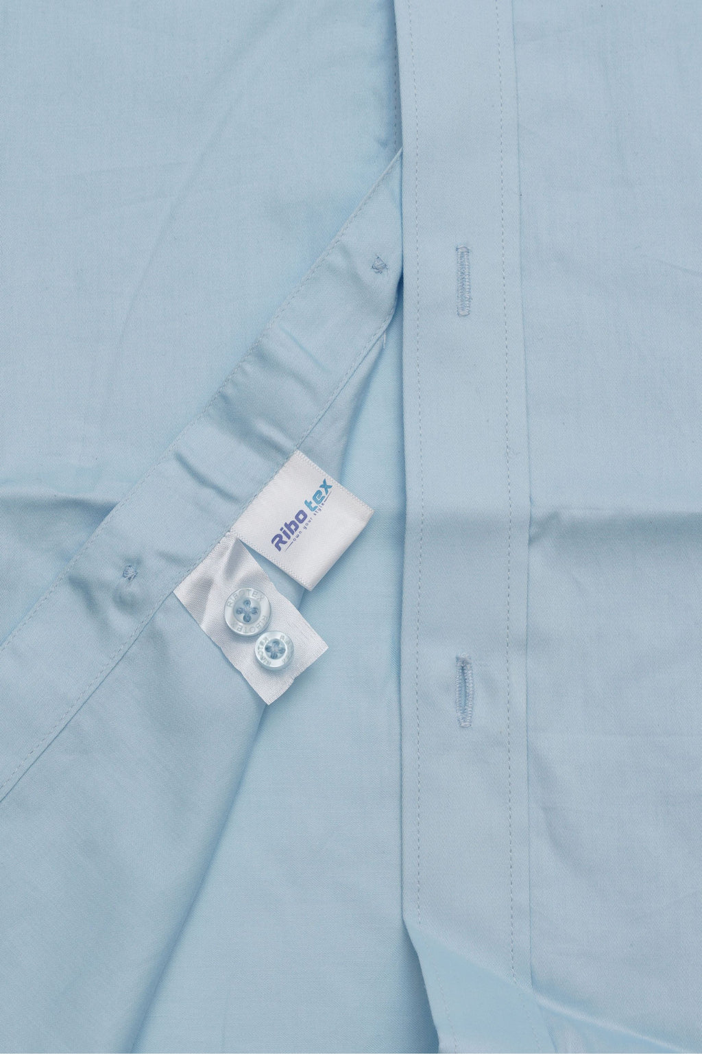 Light Sky Blue Solid Plain Poplin Executive Regular Fit
