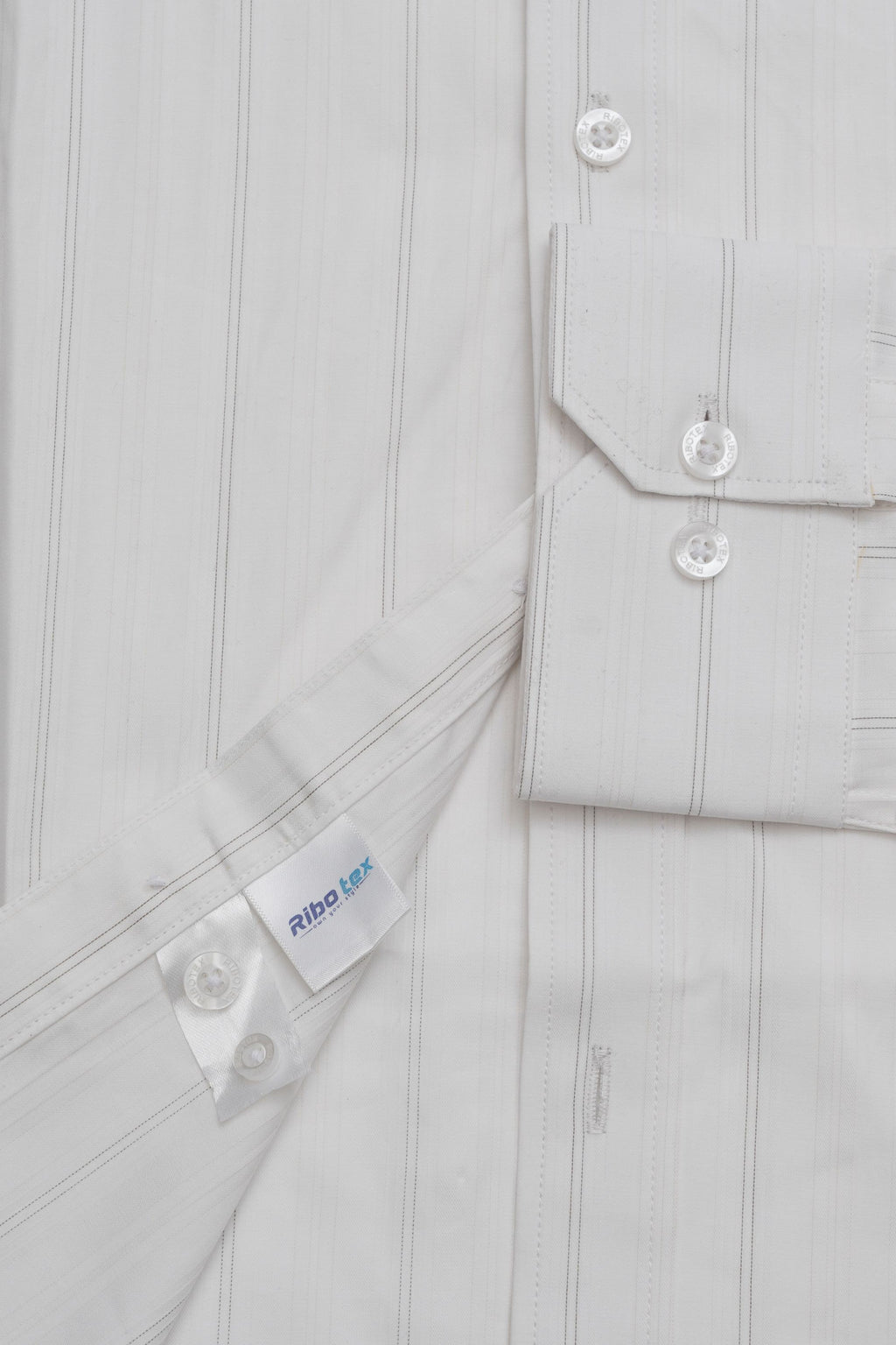 Ivory / Off-White Satin Stripe Dobby Weave Executive Regular Fit