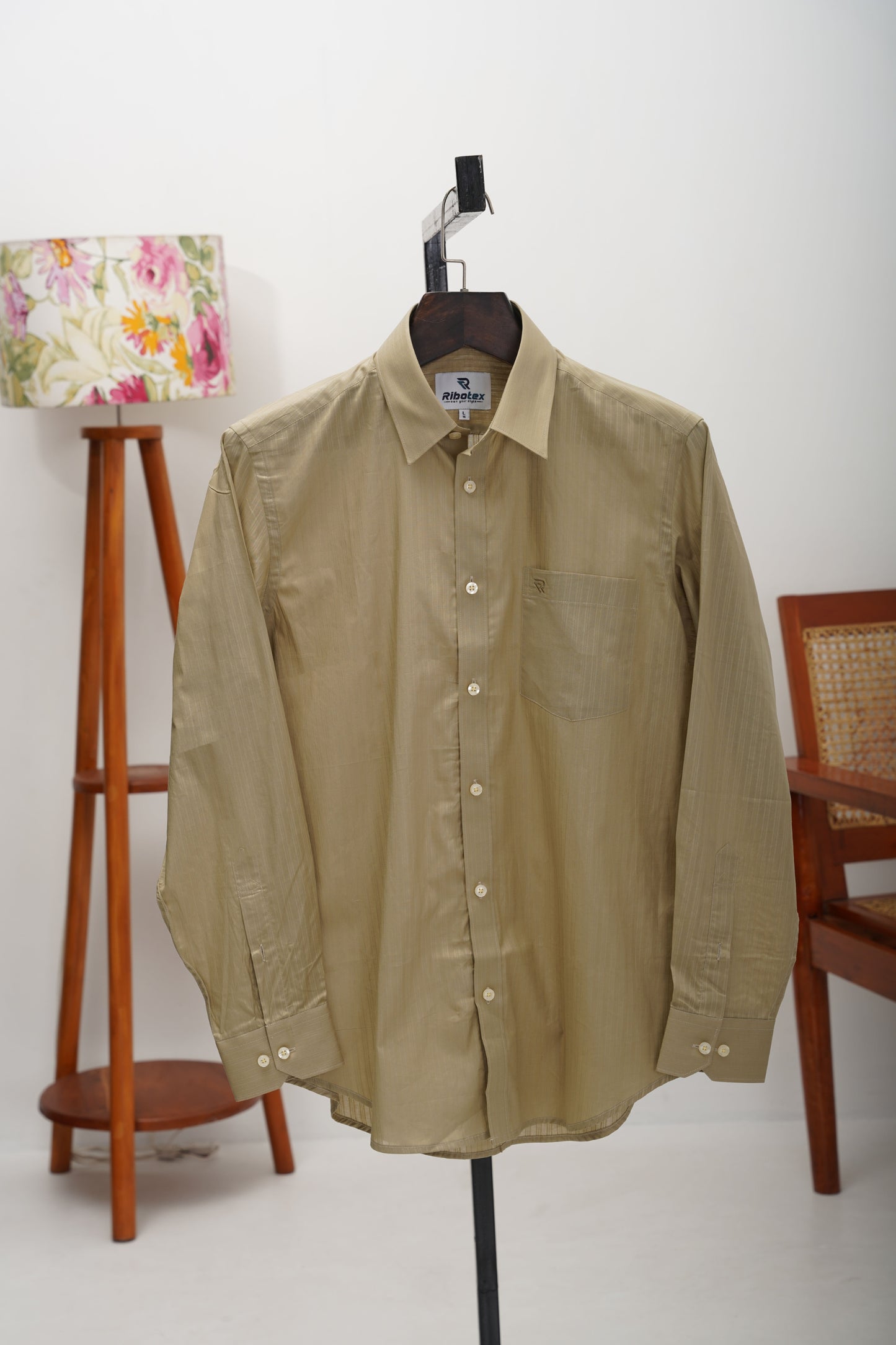 Men's Formal Shirts | Olive Beige