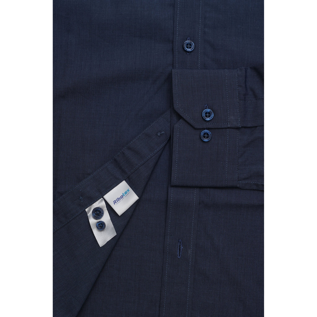 Prussian / Dark Slate Blue Micro Crosshatch Heather Executive Regular Fit