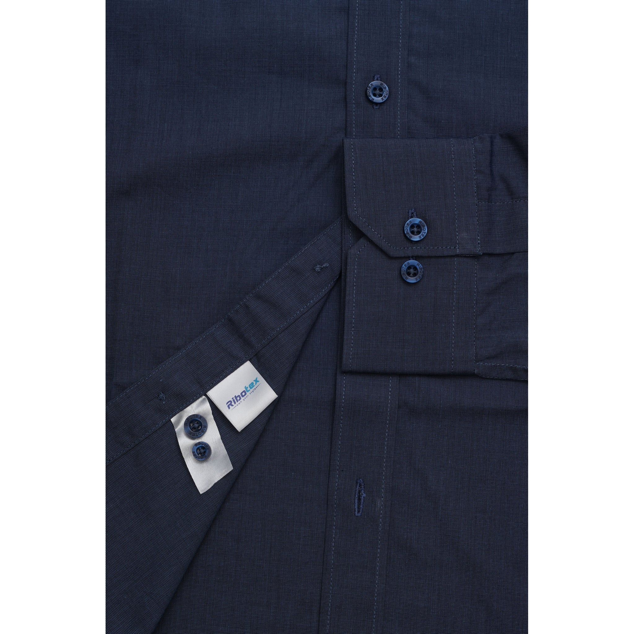 Prussian / Dark Slate Blue Micro Crosshatch Heather Executive Regular Fit